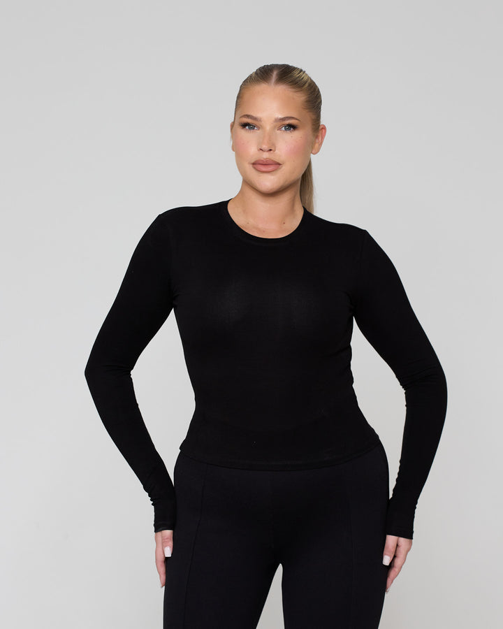 Its Snatched Long Sleeve Tee Black