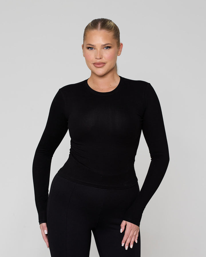 Its Snatched Long Sleeve Tee Black