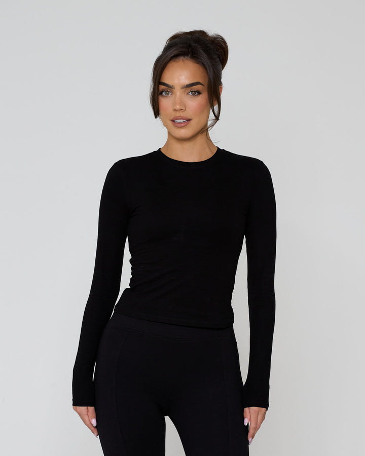 Its Snatched Long Sleeve Tee Black