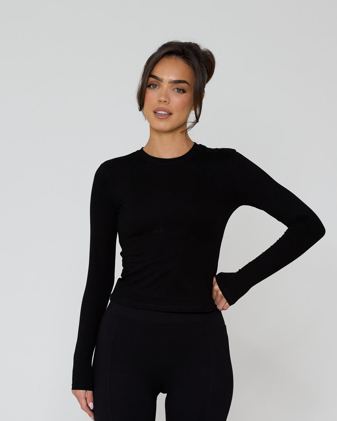 Its Snatched Long Sleeve Tee Black