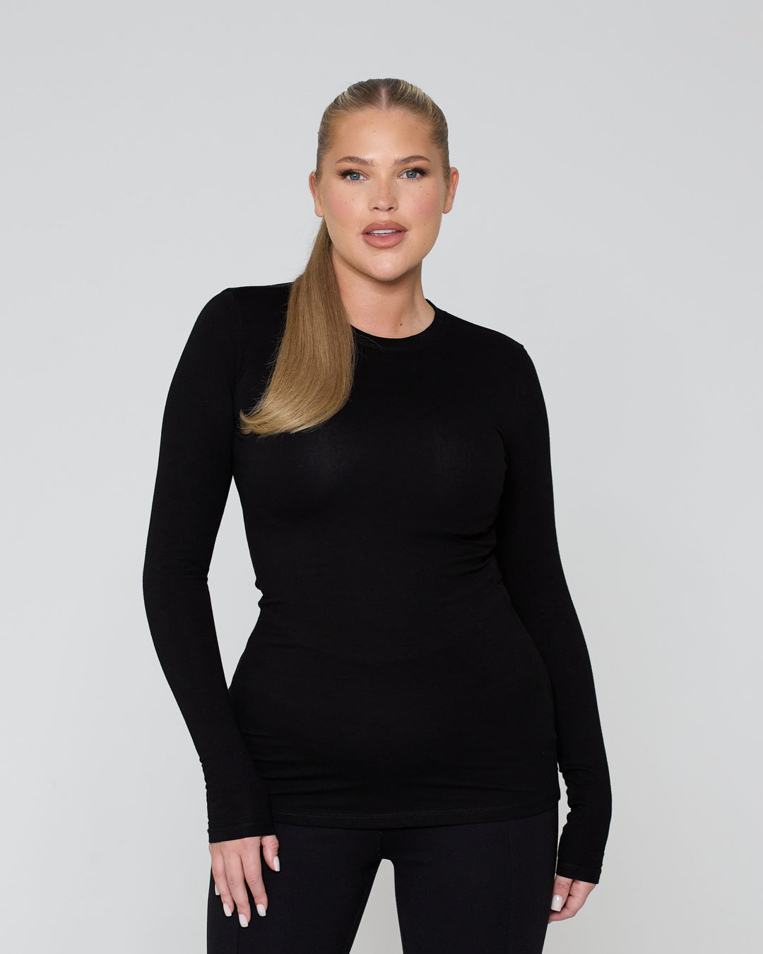 Snatched Ultimate Long Sleeve Tee Black