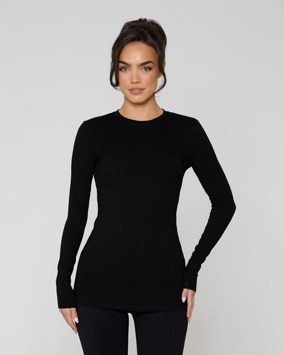 Snatched Ultimate Long Sleeve Tee Black