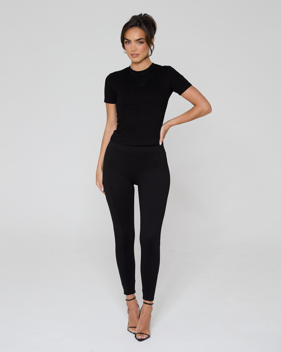 Snatched High Waisted Leggings Black