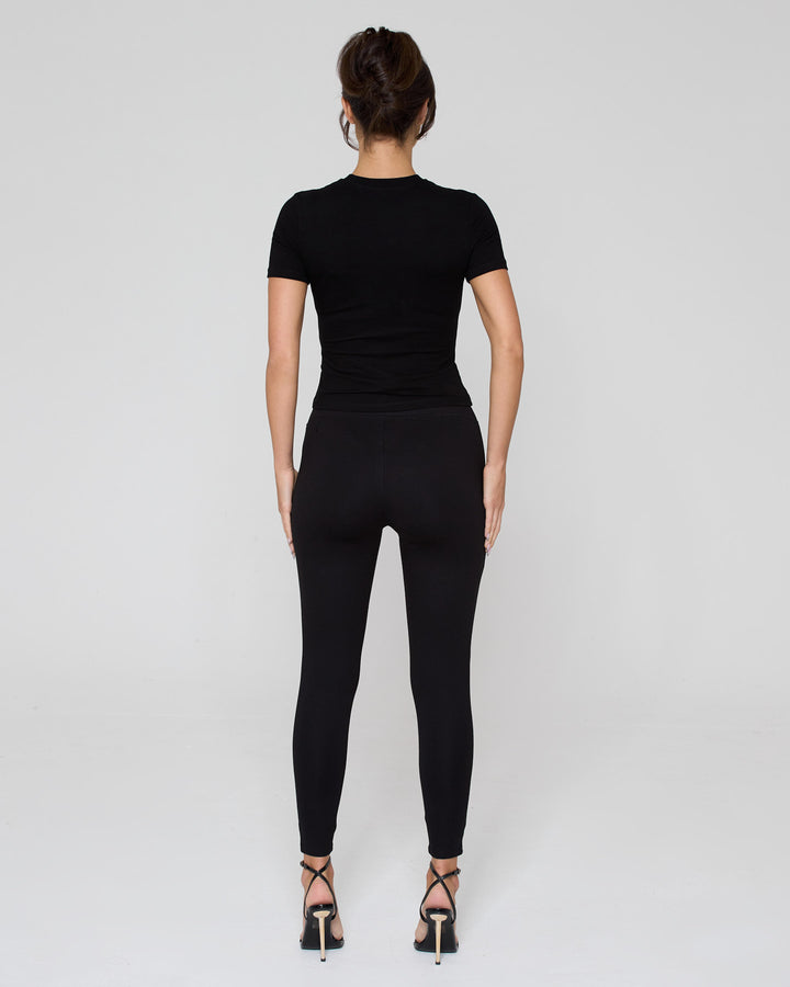 Snatched High Waisted Leggings Black