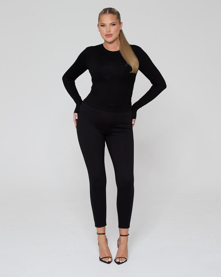 Snatched High Waisted Leggings Black