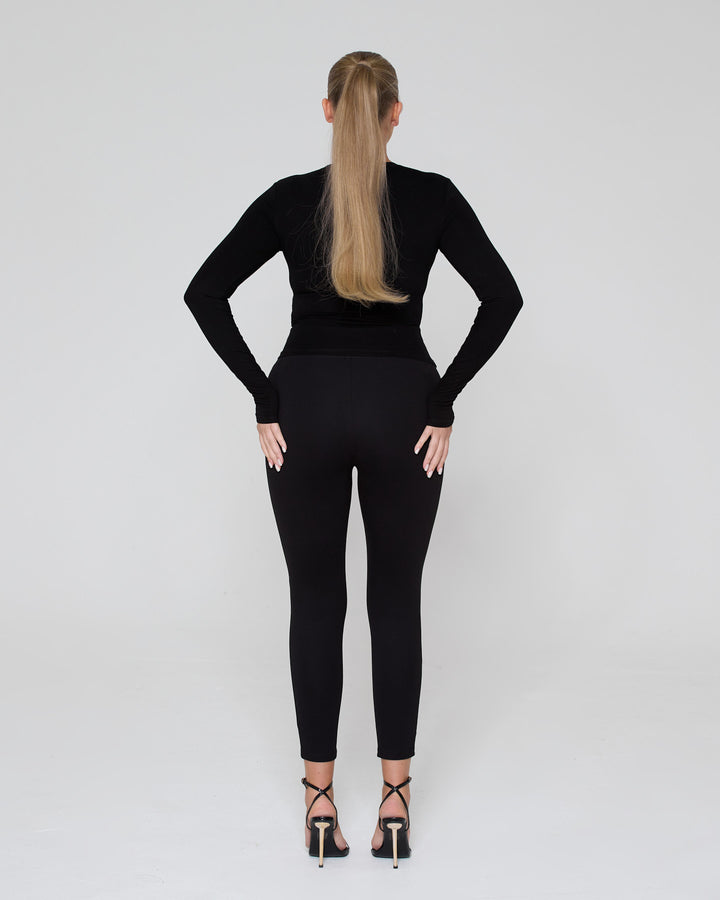 Snatched High Waisted Leggings Black